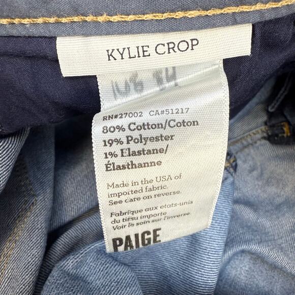Paige Jeans Women's 29 (8) Dark Blue Kylie Cropped Leg Preppy Normcore Classic - Picture 7 of 14